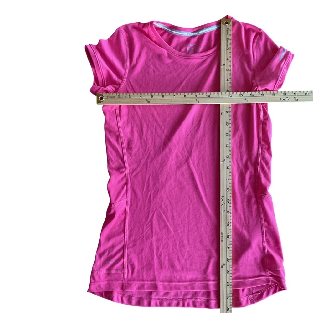 Nike Dri-FIT Pink Short Sleeve Athletic Running Top Womens S - Picture 4 of 5